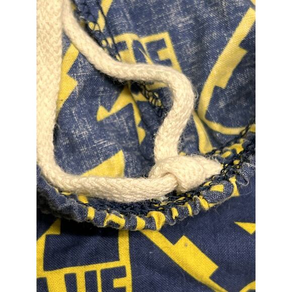Vintage 90s University of Michigan Shorts Bottom Drawers Drawstring Go Blue Sz M - Picture 4 of 8